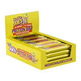 A box of Mountain Joe's Chocolate Eggsplosion Protein Bars