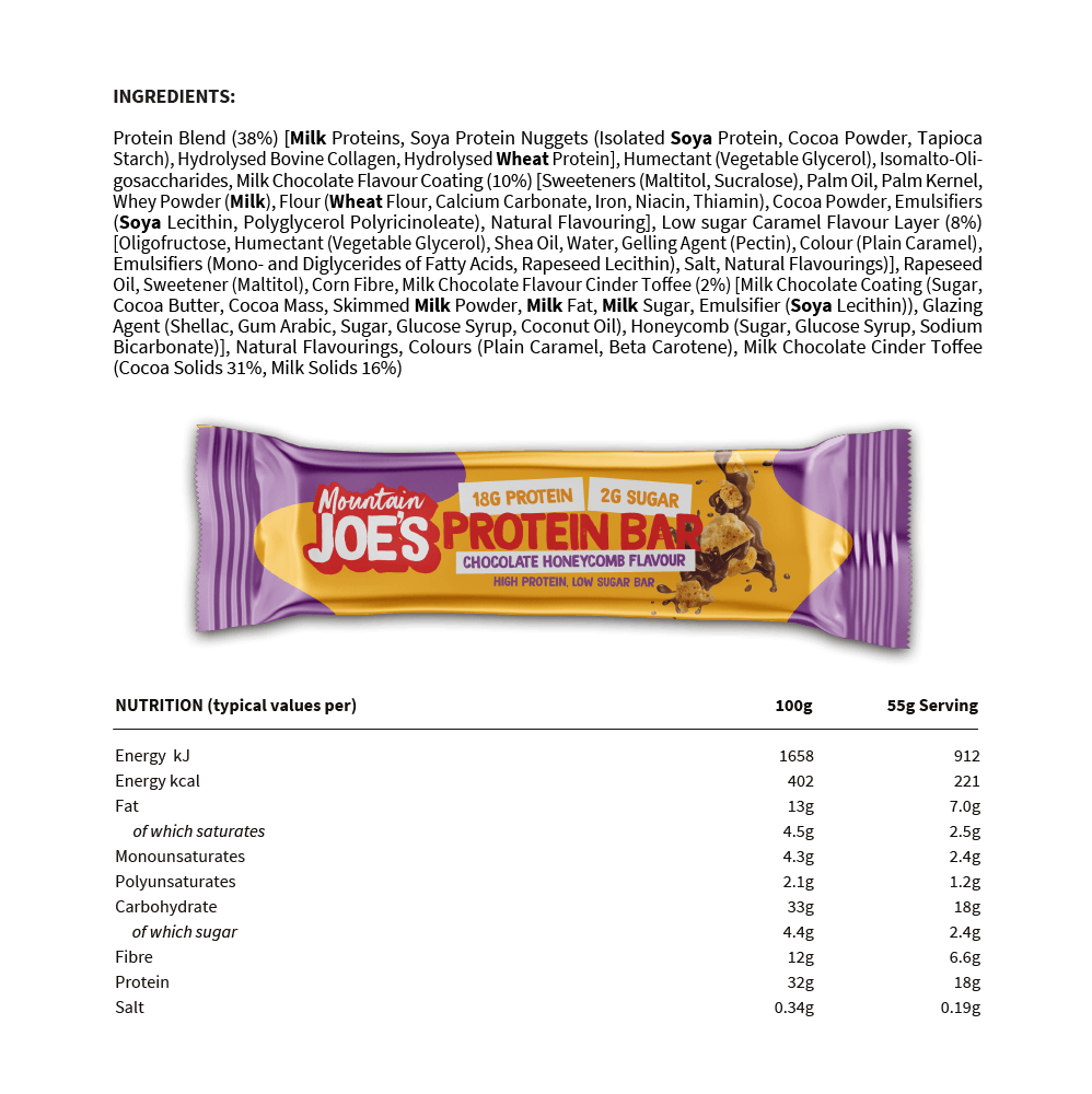 Chocolate Protein Bar Mountain Joe's