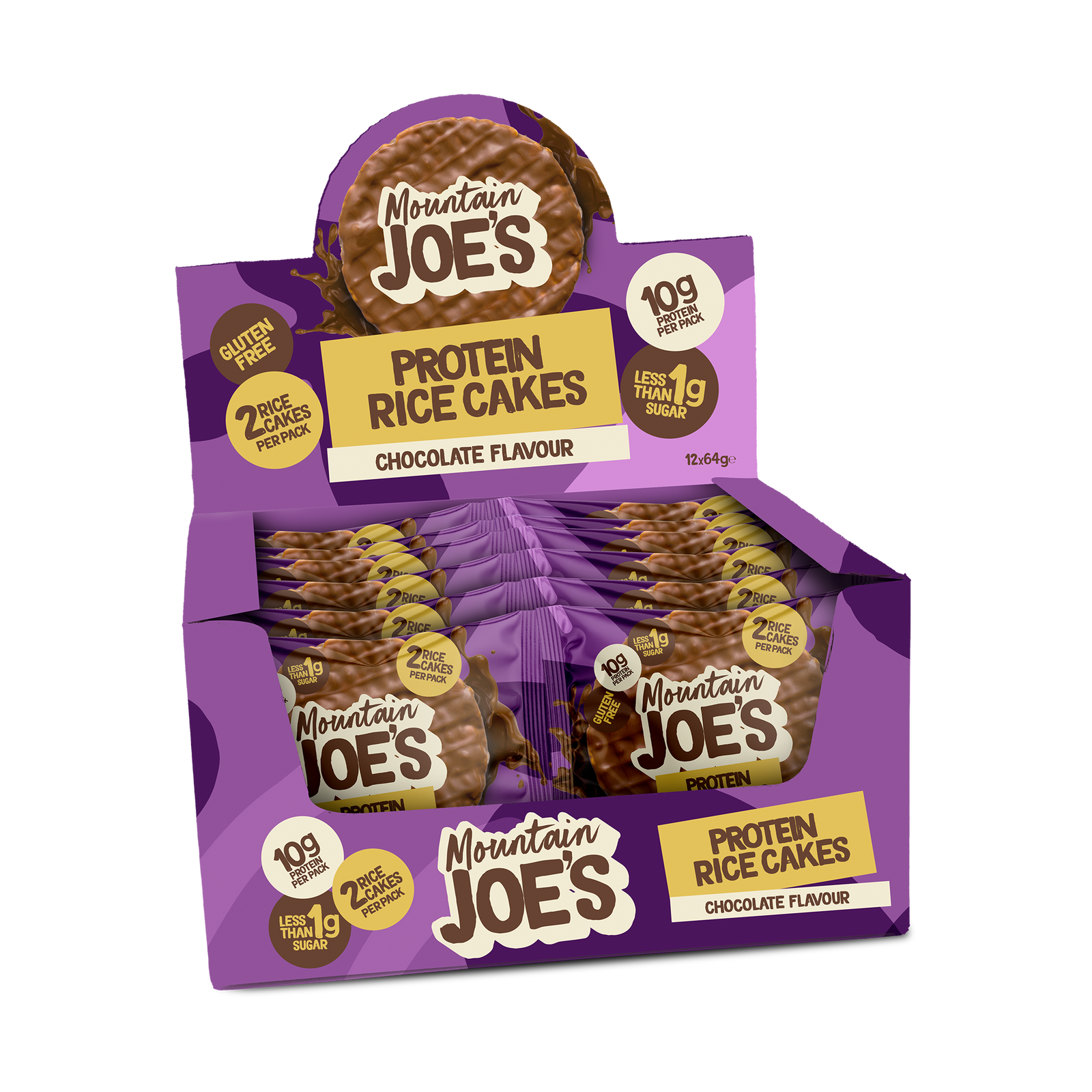 Chocolate Protein Rice Cake Twin Packs (12x2x32g) – Mountain Joe's