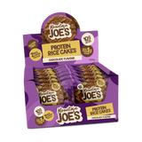 A box of Mountain Joe's Chocolate Protein Rice Cakes